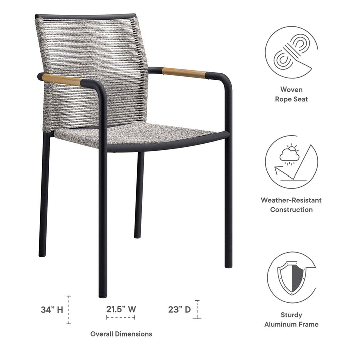 Serenity Outdoor Patio Armchairs Set of 2 - detail close-up