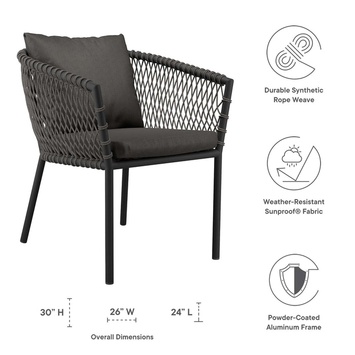Sailor Outdoor Patio Dining Armchair - detail close-up
