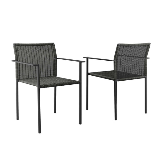 Lagoon Outdoor Patio Dining Armchairs Set of 2 - alternate angle view