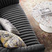 Announce Performance Velvet Channel Tufted Loveseat - detail close-up