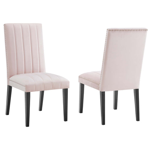 Modway Catalyst Performance Velvet Dining Side Chairs - Set of 2 - View 53