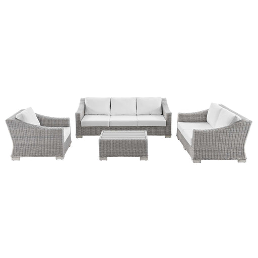 Modway Conway 4-Piece Outdoor Patio Wicker Rattan Furniture Set - View 67