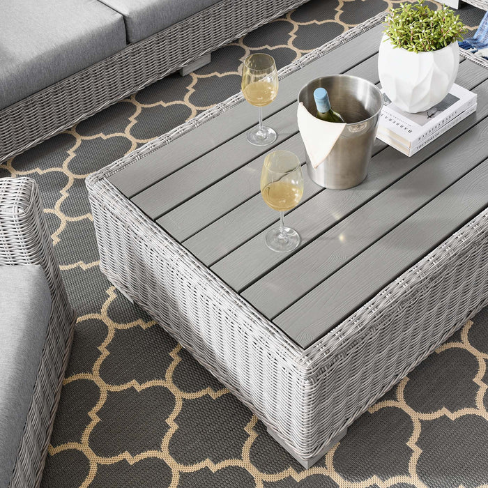 Conway 4-Piece Outdoor Patio Wicker Rattan Furniture Set by Modway - side view