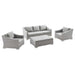 Conway 4-Piece Outdoor Patio Wicker Rattan Furniture Set by Modway - angle view