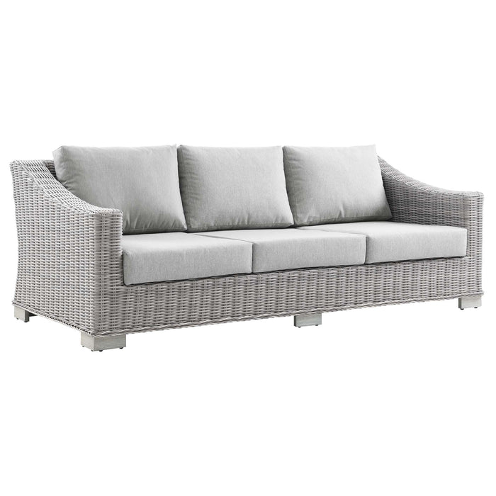 Conway 4-Piece Outdoor Patio Wicker Rattan Furniture Set by Modway - alternate view