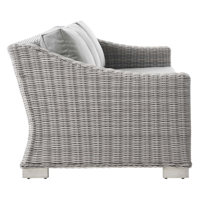 Conway 4-Piece Outdoor Patio Wicker Rattan Furniture Set by Modway - interior view