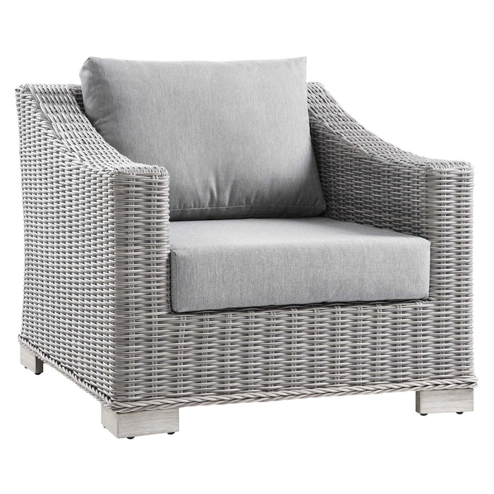 Conway 4-Piece Outdoor Patio Wicker Rattan Furniture Set by Modway - feature highlight