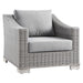 Conway 4-Piece Outdoor Patio Wicker Rattan Furniture Set by Modway - feature highlight