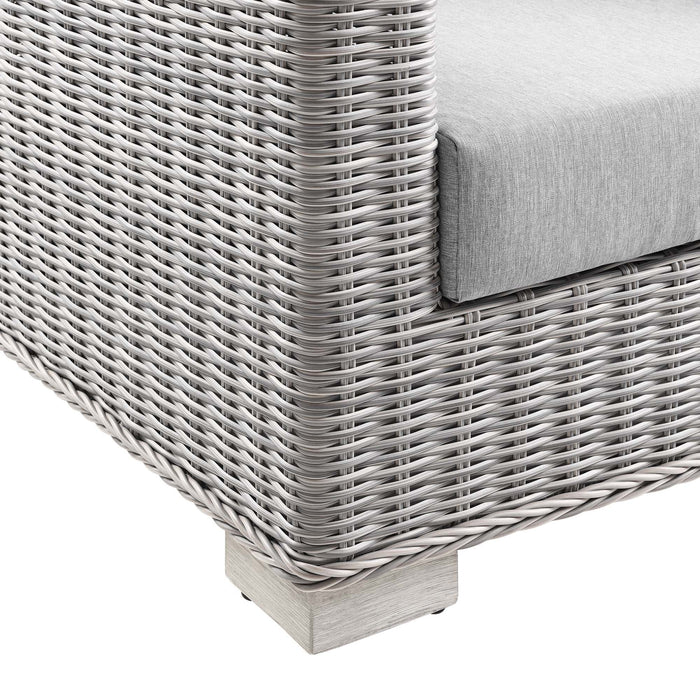 Conway 4-Piece Outdoor Patio Wicker Rattan Furniture Set by Modway - installation view