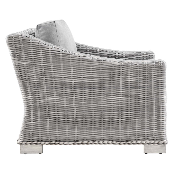 Conway 4-Piece Outdoor Patio Wicker Rattan Furniture Set by Modway - control panel detail