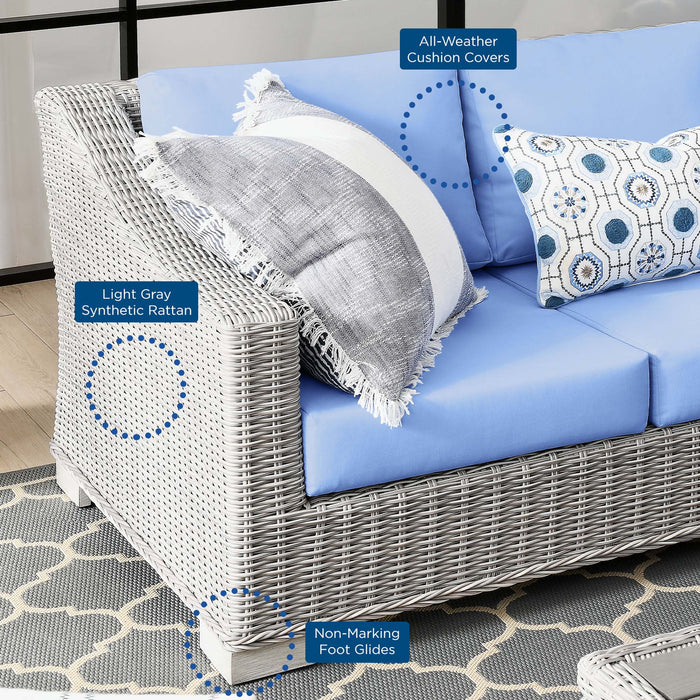 Conway 4-Piece Outdoor Patio Wicker Rattan Furniture Set by Modway - view 19
