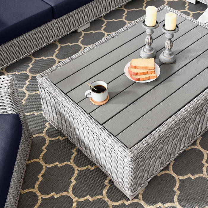 Conway 4-Piece Outdoor Patio Wicker Rattan Furniture Set outdoor patio furniture set angle view