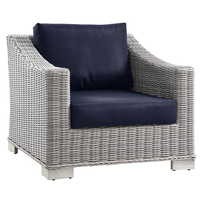 Conway 4-Piece Outdoor Patio Wicker Rattan Furniture Set outdoor patio furniture set seating detail