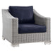 Conway 4-Piece Outdoor Patio Wicker Rattan Furniture Set outdoor patio furniture set seating detail