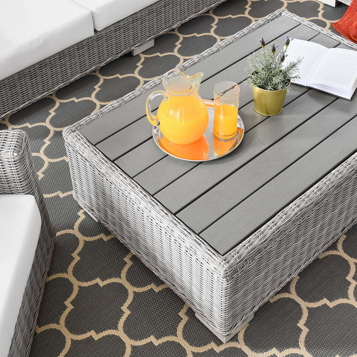 Conway 4-Piece Outdoor Patio Wicker Rattan Furniture Set outdoor patio furniture set angle view