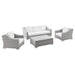Conway 4-Piece Outdoor Patio Wicker Rattan Furniture Set outdoor patio furniture set