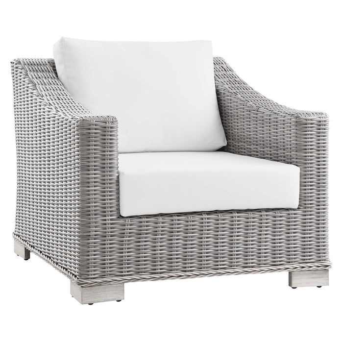 Conway 4-Piece Outdoor Patio Wicker Rattan Furniture Set outdoor patio furniture set seating detail