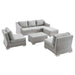 Conway 5-Piece Outdoor Patio Wicker Rattan Furniture Set by Modway - angle view