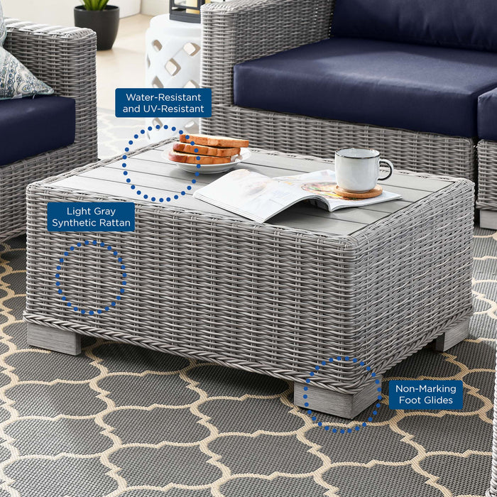 Conway 5-Piece Outdoor Patio Wicker Rattan Furniture Set outdoor patio furniture set seating detail