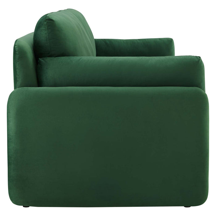 Indicate Performance Velvet Sofa - Modern Glam Design with Stain-Resistant Fabric & Plush Comfort