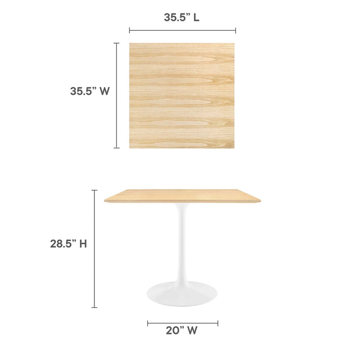 Lippa Square Wood Dining Table