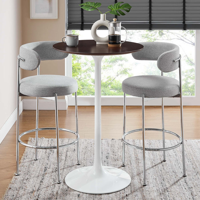 Modway Lippa Round Wood Bar Table Living Room Furniture - View 31
