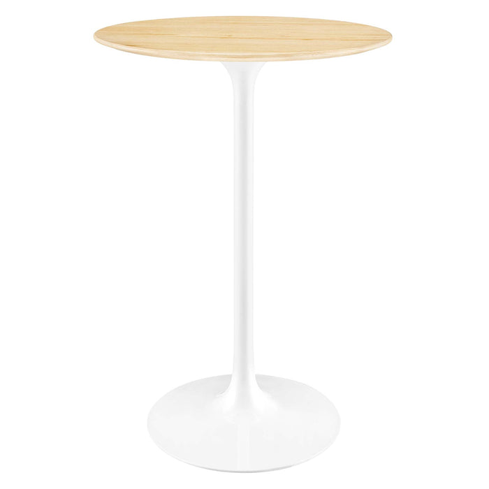 Modway Lippa Round Wood Bar Table Living Room Furniture - View 60