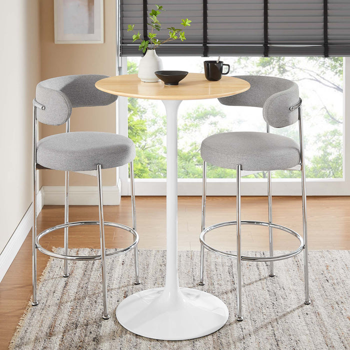 Modway Lippa Round Wood Bar Table Living Room Furniture - View 37
