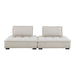Modway Saunter 2-Piece Tufted Loveseat - Stylish Comfort with Soft Upholstery & Removable Bolster Pillow - Side View