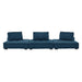 Saunter 3-Piece Tufted Fabric Fabric Sofa Azure