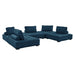 Saunter 5-Piece Tufted Fabric Fabric Sectional Sofa by Modway - angle view