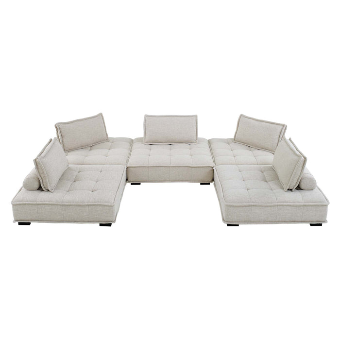 Saunter 5-Piece Tufted Fabric Fabric Sectional Sofa by Modway - view 16
