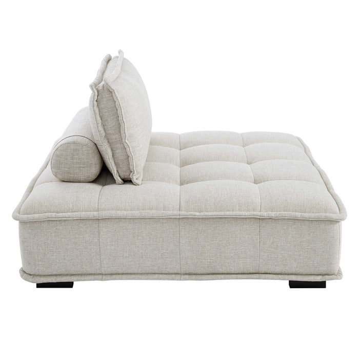 Saunter 5-Piece Tufted Fabric Fabric Sectional Sofa by Modway - product label
