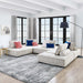Saunter 5-Piece Tufted Fabric Fabric Sectional Sofa by Modway - top view