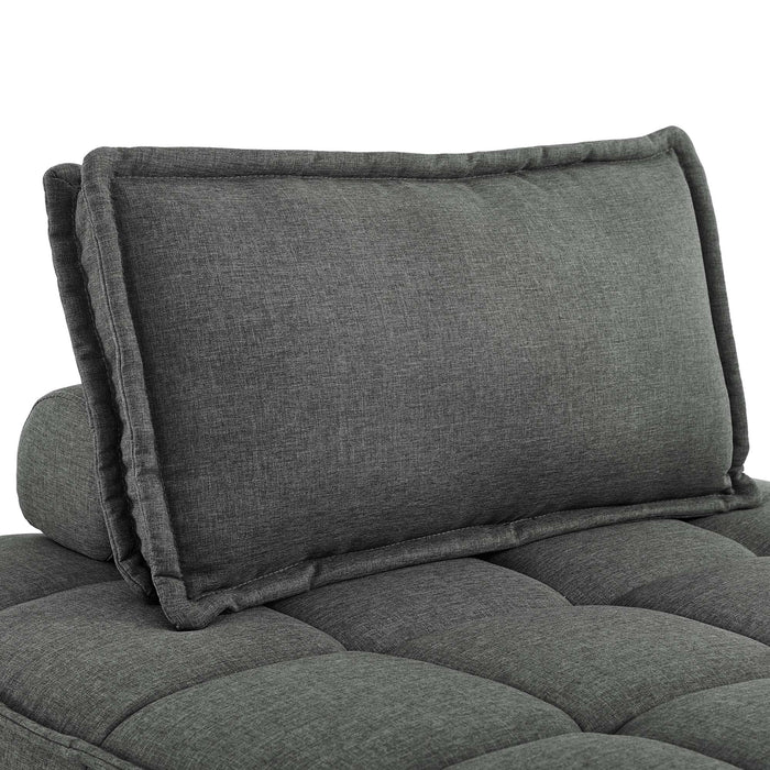 Saunter 5-Piece Tufted Fabric Fabric Sectional Sofa by Modway - view 26