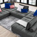 Saunter 5-Piece Tufted Fabric Fabric Sectional Sofa by Modway - view 22