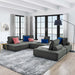 Saunter 5-Piece Tufted Fabric Fabric Sectional Sofa by Modway - view 19