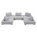 Saunter 5-Piece Tufted Fabric Fabric Sectional Sofa sectional sofa detail close-up