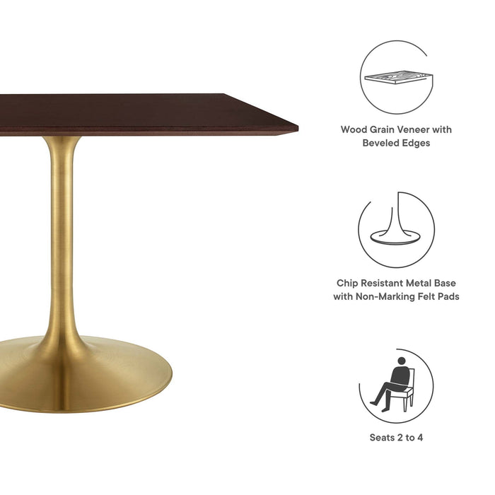 Lippa Square Wood Dining Table