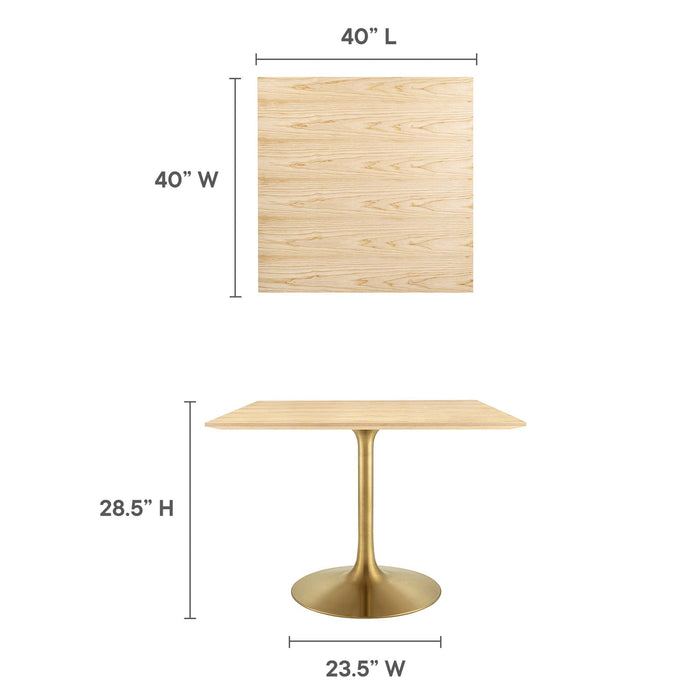 Lippa Square Wood Dining Table