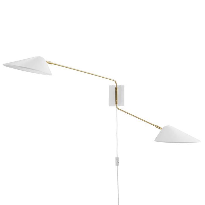 Modway Journey 2-Light Swing Arm Wall Sconce - View 11