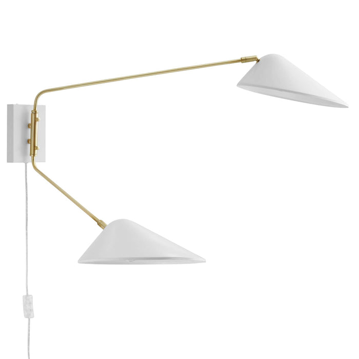 Modway Journey 2-Light Swing Arm Wall Sconce - View 14