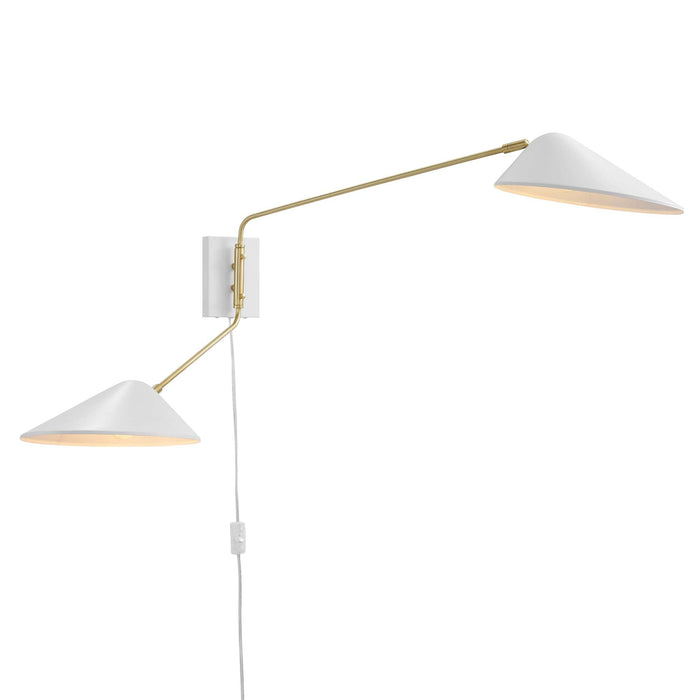 Modway Journey 2-Light Swing Arm Wall Sconce - View 15