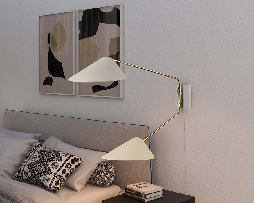 Modway Journey 2-Light Swing Arm Wall Sconce - View 13