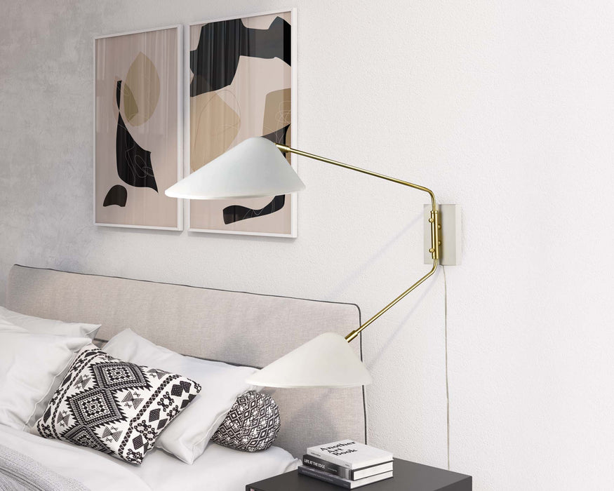 Modway Journey 2-Light Swing Arm Wall Sconce - View 10