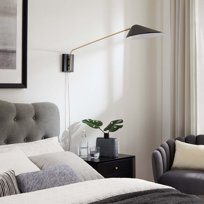 Journey 24" Swing Arm Wall Sconce - in lifestyle setting