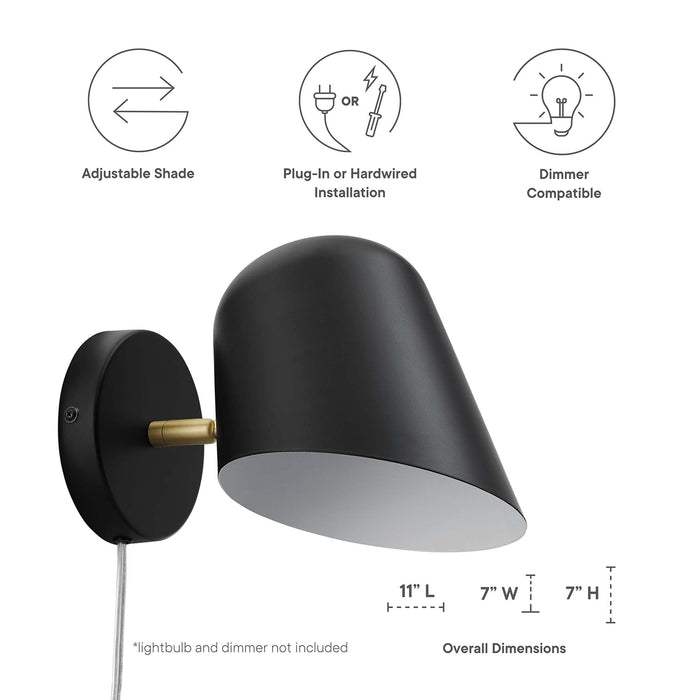 Briana Swivel Wall Sconce - detail close-up