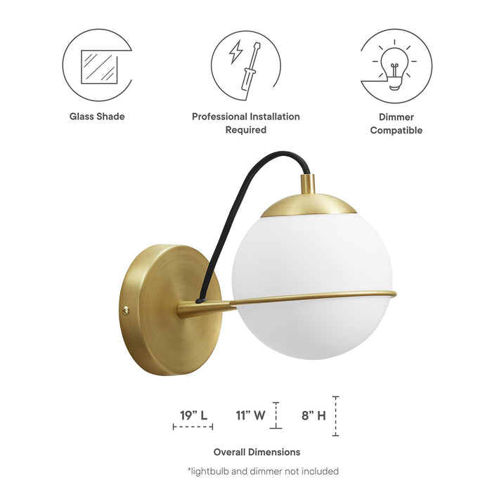 Hanna Hardwire Wall Sconce - detail close-up