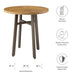 Meadow Outdoor Patio Teak Wood Dining Table - detail close-up