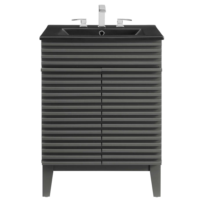 Render Bathroom Vanity with Black Basin Included